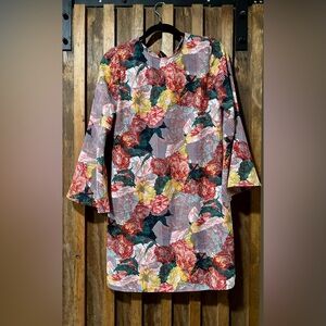 Halogen Floral Print Spring Sheath Dress Size XS